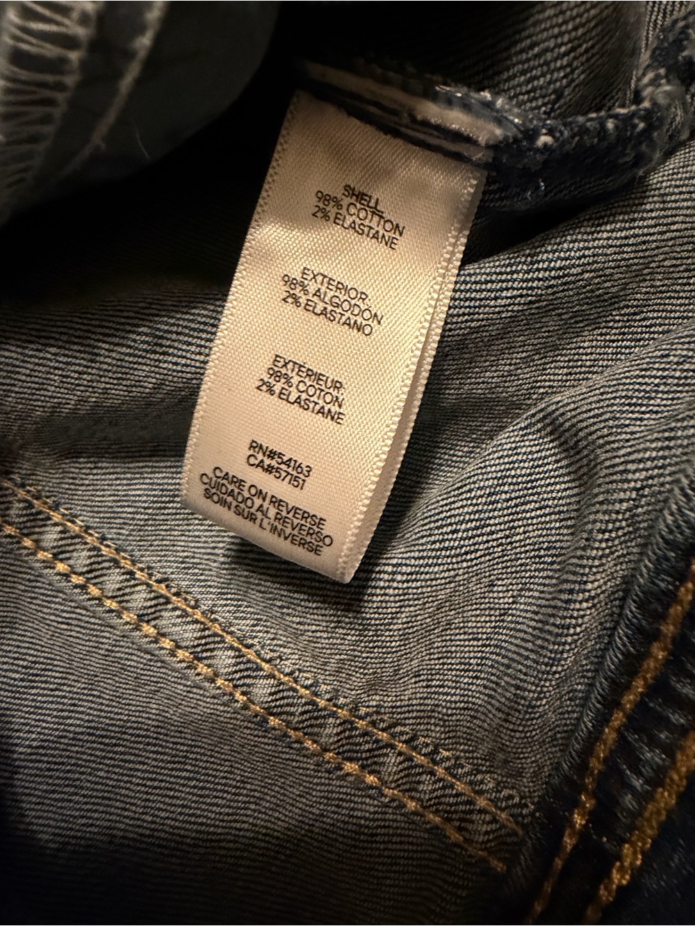 Karl Lagerfeld Blue Denim Jacket with Distressed Trim - Picture 5 of 6